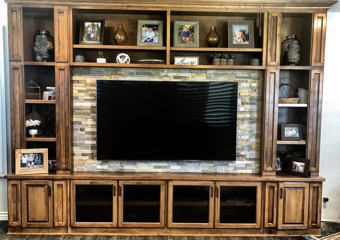 Custom entertainment built-in San Francisco — living room wall unit